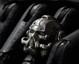 Gothic, Warhammer 40,000, Space Marine Helmet Theme Ring - Men's / Gents