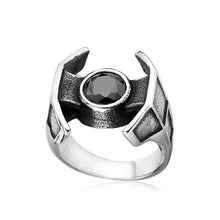 Sci-Fi/Trendy, 316L Stainless Steel, Star Wars, Tie Fighter Theme Ring - Unisex