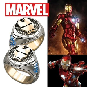 Trendy/Punk Style, Stainless Steel, Marvel, Iron Man / Tony Stark Theme Ring - Men's / Gents