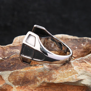 Sci-Fi/Trendy, 316L Stainless Steel, Star Wars, Tie Fighter Theme Ring - Unisex