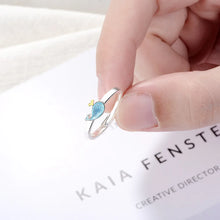 Cute, 925 Sterling Silver, Whale Theme, Adjustable Ring - Ladies/Women's, White Gold Plated