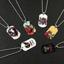 Military, Stainless Steel, Marvel Theme Deadpool/Wolverine Theme Pendant/Dog Tags