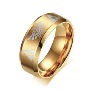 CAXYBB Stainless Steel The Legend of Zelda Triforce Ring - Gaming, Fantasy