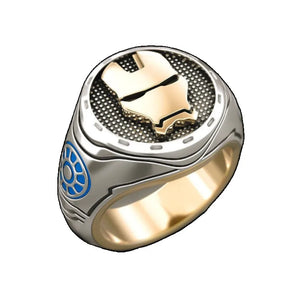 Trendy/Punk Style, Stainless Steel, Marvel, Iron Man / Tony Stark Theme Ring - Men's / Gents