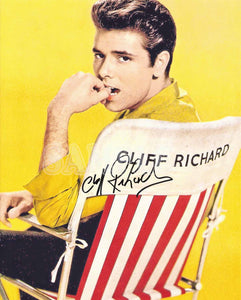 Signed/Autographed Digital Print, 8"x10", Cliff Richard (Actor/Singer, The Shadows) Photo