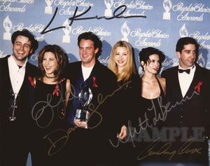 Signed/Autographed Digital Print, 10"x8" FRIENDS, 5 x Cast, Aniston, Cox, Kudrow, LeBlanc, Schwimmer