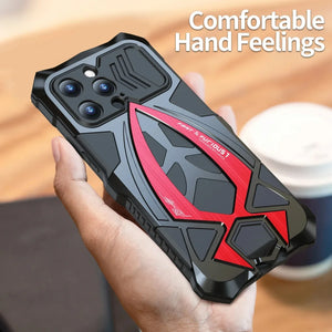 360° Armored, Metal Roadster (Fast and Furious) Apple iPhone Case - 11, 13, 14, 15, Pro, Max