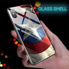 Marvel / DC Superhero Theme Tempered Glass Apple iPhone Case - 12 11 X XR XS 8 7 6 SE2020 Plus Pro Max Iron Man, Superman..