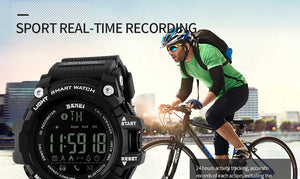 SKMEI 1227 Digital Sports Smartwatch - Unisex, Water Resistant 50m, Bluetooth, Call & App Reminder