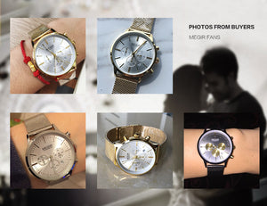 MEGIR Quartz Ladies / Womens Wrist Watch - Hardlex Glass, Water Resistant, Stainless Steel