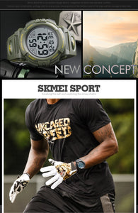 SKMEI Sports, Military Style Digital  Watch - Men's / Gents, 50m Water Resistant