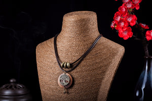 COOSTUFF Vintage / Bohemian Wooden Tree Of Life Theme Handmade Necklace / Pendant - Ladies / Women's