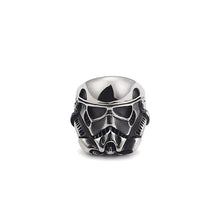 Classic, 316L Stainless Steel, Storm Trooper Helmet Star Wars Theme Ring