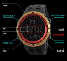 SKMEI Mens / Gents Digital Sports Watch - Water & Shock Resistant, LED, Hardlex Glass