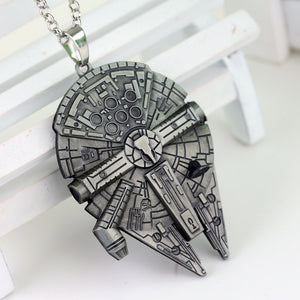 Classic/Trendy, Metal, Star Wars - Millennium Falcon / Star Ship Theme Pendant / Necklace - Unisex