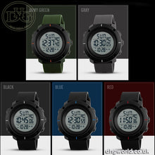 SKMEI Military Style Japanese Digital Sports Watch - Men's / Gents, 50m Water Resistant