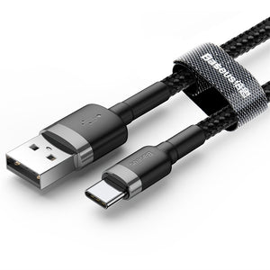 BASEUS USB Type C Data / Fast Charging Cable (0.5, 1, 2, 3m) - Samsung, Huawei, Xiaomi, LG, Smartphones