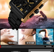 SKMEI Sports Dual Analog & Digital Display Men's / Gents Watch - Water Resistant (50m / 5 Bar), Calendar, Multiple Time Zones
