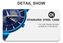 LIGE Luxury / Designer Stainless Steel Analog Quartz Watch - Men's / Gents, Water Resistance 30m