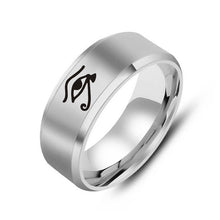 Fashionable / Classic, 316L Stainless Steel, Egyptian, Eye of Horus / RA Themed Ring - Unisex
