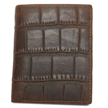 TAUREN Trendy High Quality Genuine Leather Crocodile Style Short Wallet - Men's / Gents