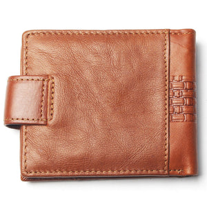 TAUREN Fashionable Genuine Leather, Rectangle Pattern, Anchor Style Wallet - Men's / Gents