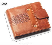 TAUREN Fashionable Genuine Leather, Rectangle Pattern, Anchor Style Wallet - Men's / Gents