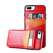 KISSCASE Retro Vertical PU Flip Leather Case for Apple iPhone (12, 11, X, XR, XS, 8, 7, 6, Plus, Max, Pro, SE) - Dirt Resistant, Card Holder