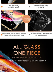 15D Full Cover Tempered Glass / Film Screen Protector - Apple iPhone 12 11 X XR XS 8 7 6 S Plus Max Pro
