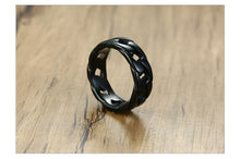 VNOX Stylish Stainless Steel Link Chain Style Ring - Men's / Gents