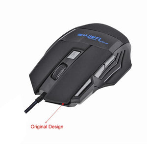 Trendy Ergonomic USB Wired LED Optical 7 Button Gaming Mouse - 5500DPI, PC, Laptop, Colour Changing