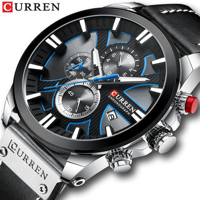 CURREN Designer / Sports, Large Analog Display, Japanese Quartz Watch - Men's / Gents