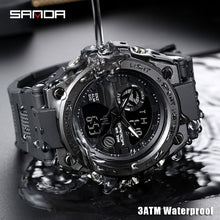 SANDA Military / Sports, S Shock Dual Display (Analog / Digital) Watch - Men's / Gents, Water Resistant