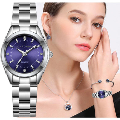 CHRONOS Fashionable Japanese Quartz, Stainless Steel Watch - Ladies / Women's