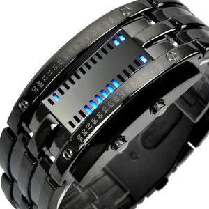 SKMEI Fashionable Digital, LED, Sports, Stainless Steel Innovative Futuristic Watch - Unisex, Water Resistant (50m)