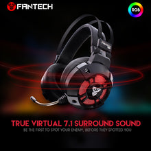 FANTECH HG11 Captain, Virtual 7.1 Channel Surround Sound Professional USB Gaming Headset / Headphones with Mic
