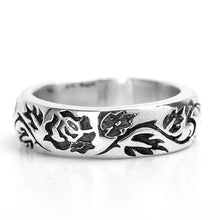FOYDJEW Elegant / Vintage Silver Plated, Rose & Flower Theme Ring - Ladies / Women's