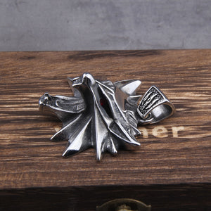 Vintage, Stainless Steel, The Witcher 3, Wild Hunt Theme Pendant / Necklace - Gaming, TV Series, Book