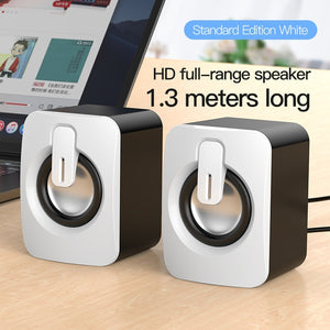 NIYE Classic, USB / 3.5mm Wired, Mini 3D Surround Sound Stereo Speakers - PC, Laptop, Desktop, Notebook, Smartphone