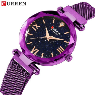 CURREN Luxury / Fashion Japanese Quartz, Steel Mesh Starry / Diamond Theme Watch - Ladies / Women's, Water Resistant