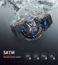 SMAEL Sporty Dual Quartz Analog / Digital Display, Solar Powered Watch - Men's / Gents, Water Resistant