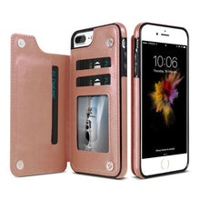 KISSCASE Retro PU Flip Leather Case for Apple iPhone (12, 11, X, XR, XS, 8, 7, Pro, Max, Plus) - Dirt Resistant, Card Holder