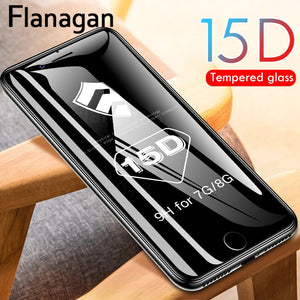 15D Full Cover Tempered Glass / Film Screen Protector - Apple iPhone 12 11 X XR XS 8 7 6 S Plus Max Pro