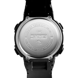 SKMEI Outdoor Sports Digital LED ABS Plastic Watch - Men / Gents, 100M Water Resistant