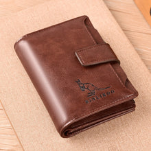 BINLIROO Classic Genuine Leather Anti-Theft Short Wallet - Men's / Gents, RFID Blocking