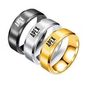 Trendy, 316L Stainless Steel, 8mm, Apex Legends Theme Ring - Unisex