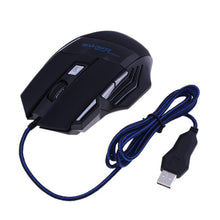 Trendy Ergonomic USB Wired LED Optical 7 Button Gaming Mouse - 5500DPI, PC, Laptop, Colour Changing