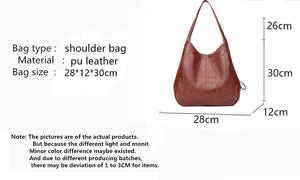 YOGODLNS Vintage / Luxury Designer PU Leather Shoulder / Handbag - Ladies / Women's