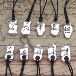 Norse Rune Themed Adjustable Unisex Pendant / Necklace - Viking