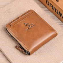 BINLIROO, Vintage, Genuine Leather Anti-Theft,  RFID, Short Wallet - Men's / Gents, Coin Pocket